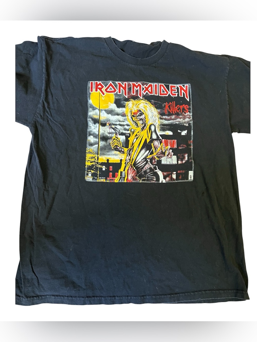 Iron Maiden Killers Black Graphic T-Shirt Size XL